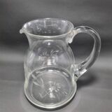 Chiseled decor pitcher