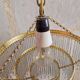 Crystal and brass cascade pendant chandelier