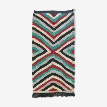 Tapis kilim geometric raye 240x 115 cm