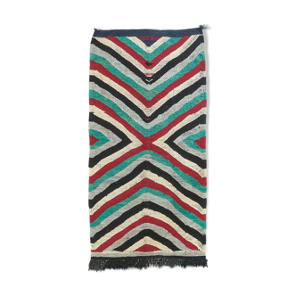 Tapis kilim geometric raye 240x 115 cm