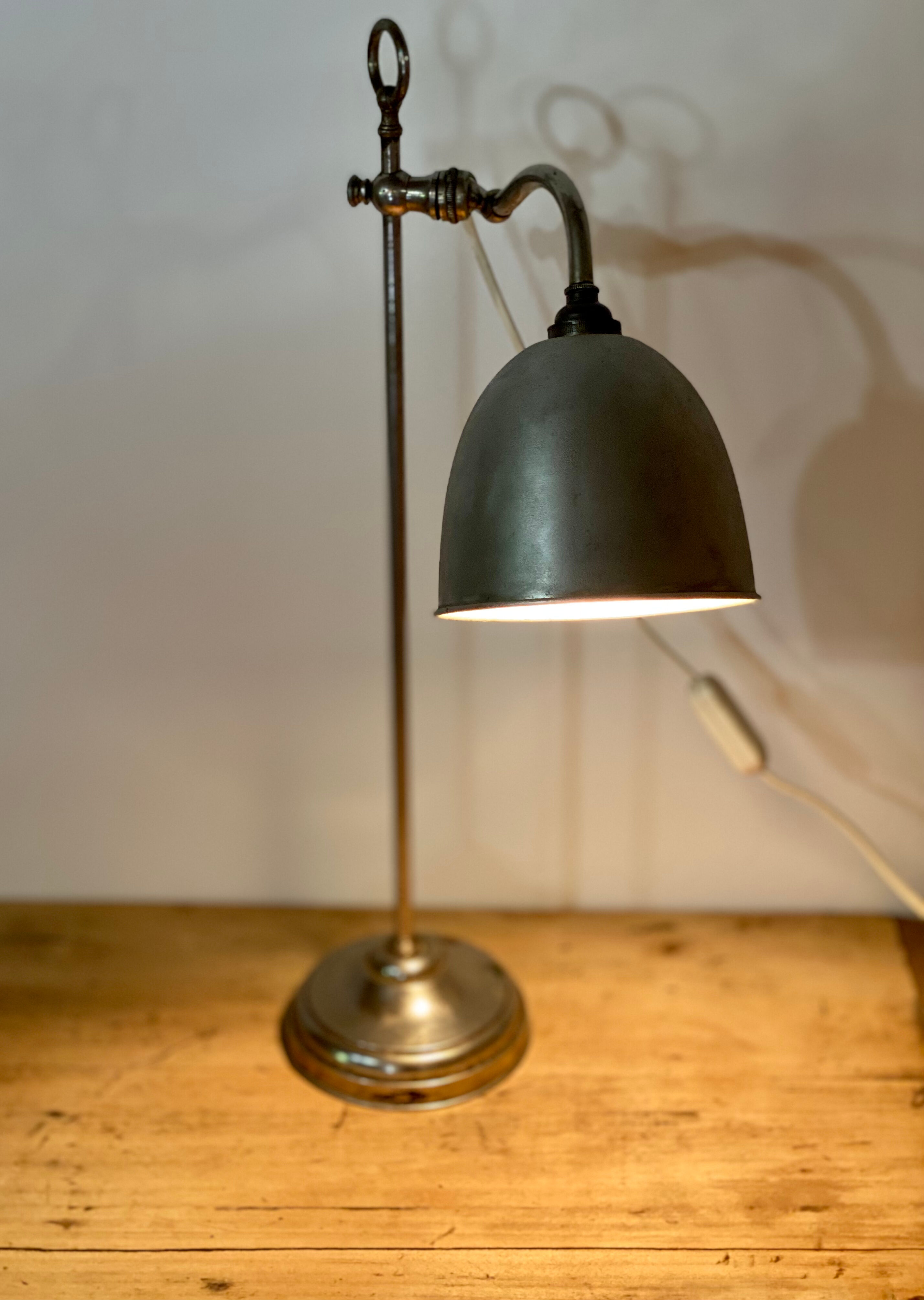 Industrial desk lamp
