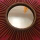 Vintage bamboo rattan mirror 60s