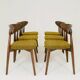Set of 6 Scandinavian-style dining chairs