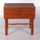 Vintage teak chest of drawers with leather handles by fröseke nybrofabrik, 1970s