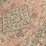 6x10 Pale Red & Brown Oriental Vintage Rug, 182x295Cm