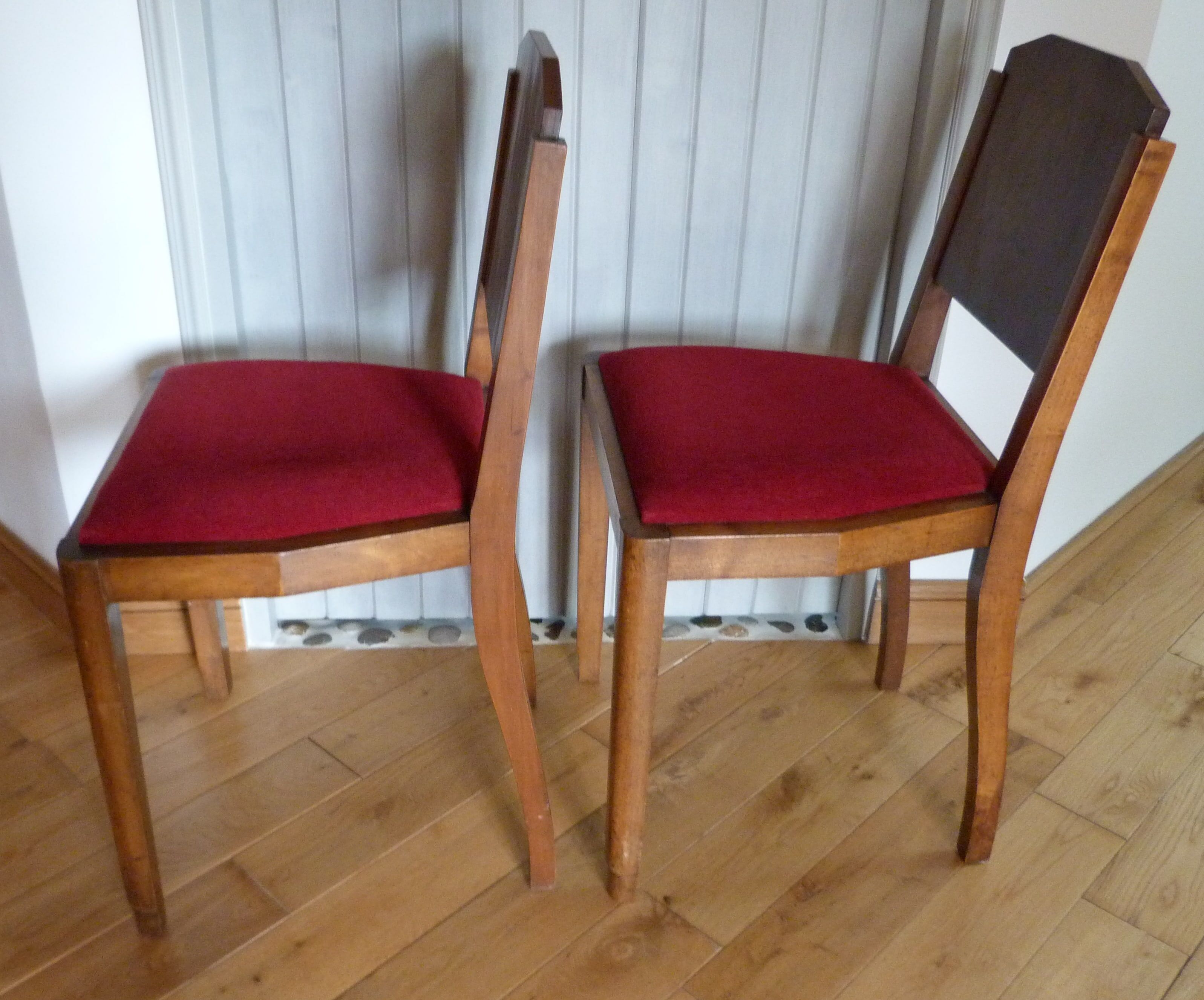 Paire de chaises art déco