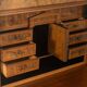 Antique secretary desk from the 1880s, walnut, restored