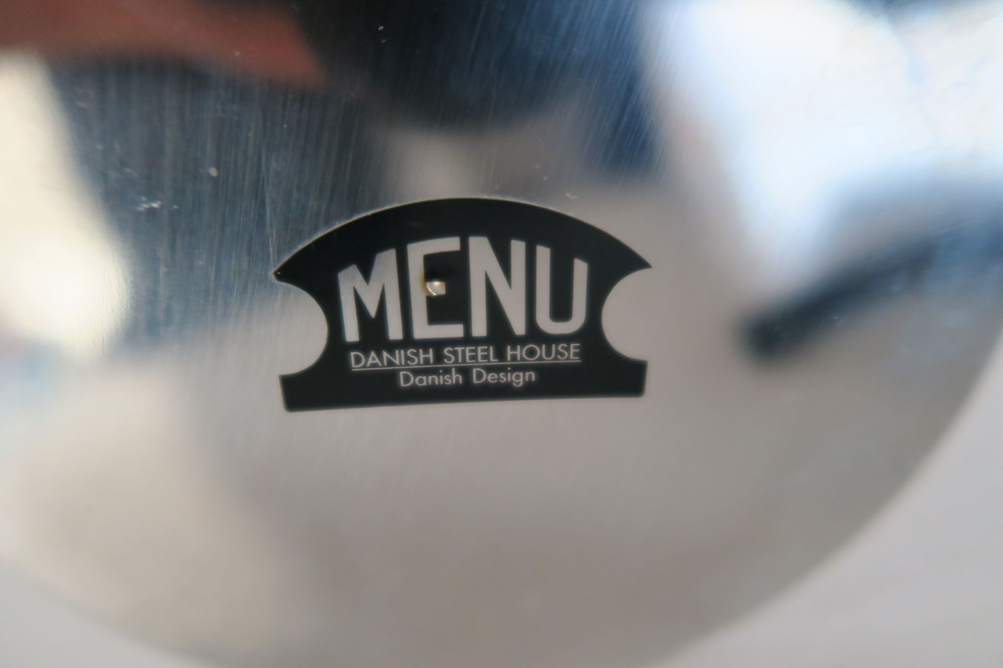 Bougeoir menu inox design 1990