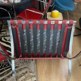 Barcelona red leather chair Knoll edition