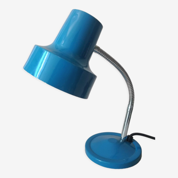 Lampe de bureau flexible bleue vintage