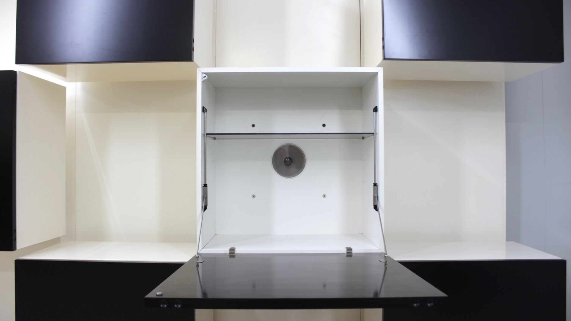 Backlit Bookcase Roberto Monsani for Acerbis 1970s