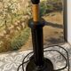 Table lamp base - Art Deco black wood