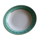 Plat décor vert & or
