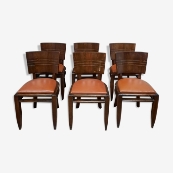 Serie de 6 chaises années 1930