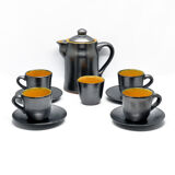 1960s modern ceramic coffee service Gramann (Topferei Römhild), Germany