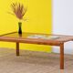 Scandinavian teak table 134 cm