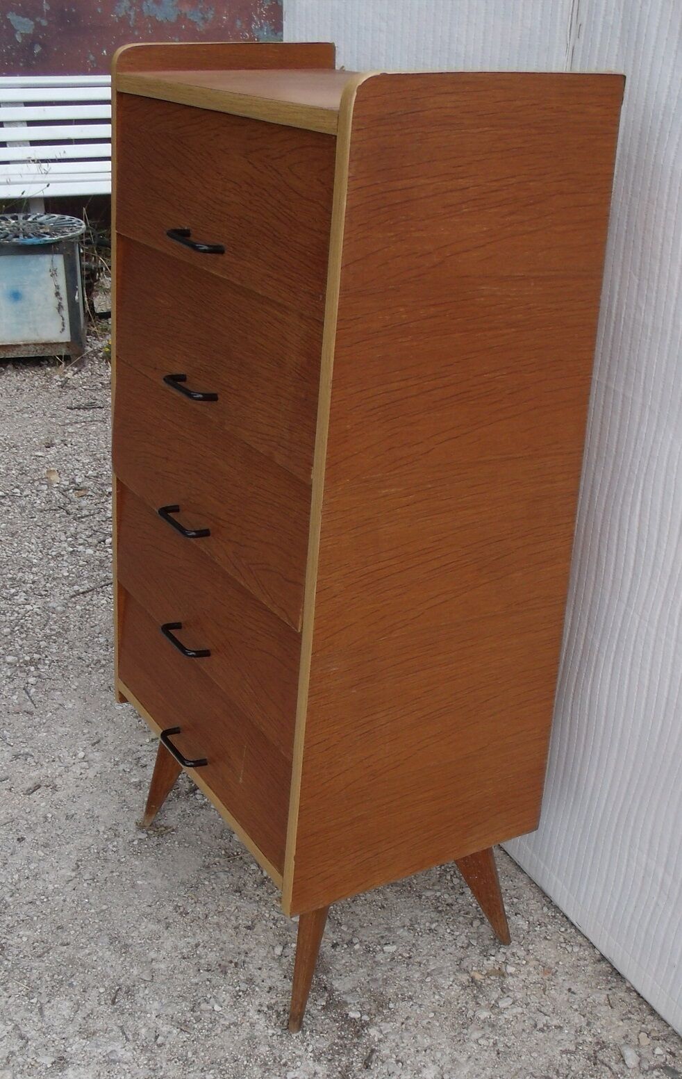 Vintage chiffonnier 1950 feet compass