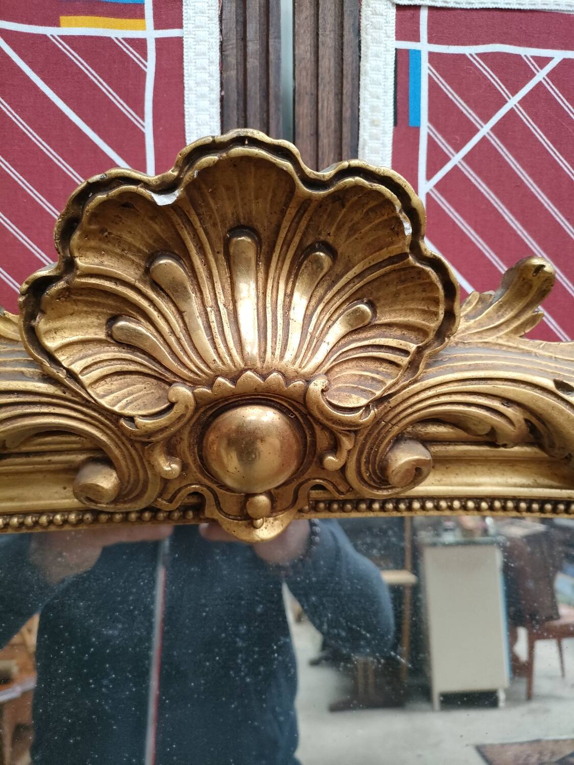 Large Louis XVI mercury mirror