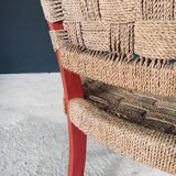 Vintage Mediterranean Rope Armchair, France, 1930s