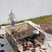 Smoked glass coffee table by Galloti and Radice Italy, 1970s
