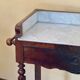 Bureau coiffeuse en bois et marbre