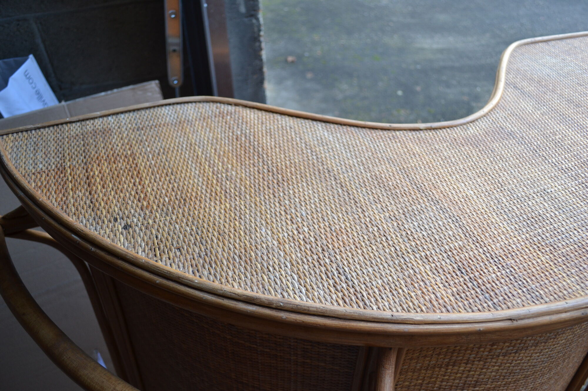 Bar vintage rattan and bamboo of the year 50 / 60's