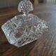 Bonbonnière en verre moulé ancien vintage dp 1021F65
