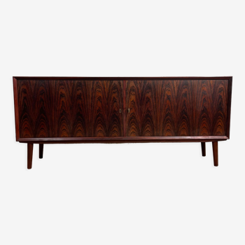 Scandinavian TV stand in rosewood signed Brouer, 60s