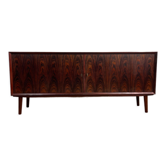 Scandinavian TV stand in rosewood signed Brouer, 60s