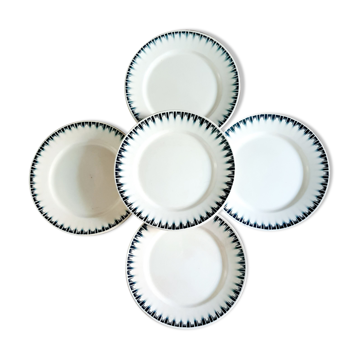 9 flat plates Badonviller Carthage series