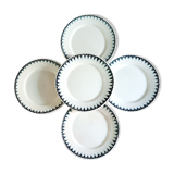 9 flat plates Badonviller Carthage series