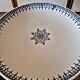 Saint Amand blue iron earth compote, Arabesque decoration, early 1900s.