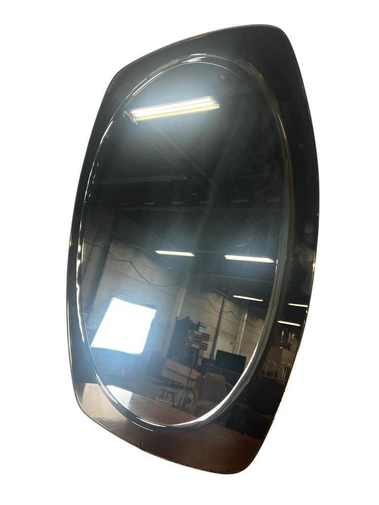 Vintage 70s wall mirror with smoked edge