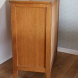Chest of drawers with 4 drawers, light oak, 1960s