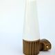 Pair of mustard-coloured ceramic wall lights IFÖ -Hans-Agne Jakobsson