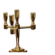 Vintage Candelabra with Four Arms in Swedish Brass from Gusum