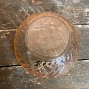 6 vintage pink moulded glass bowls arcoroc rosaline