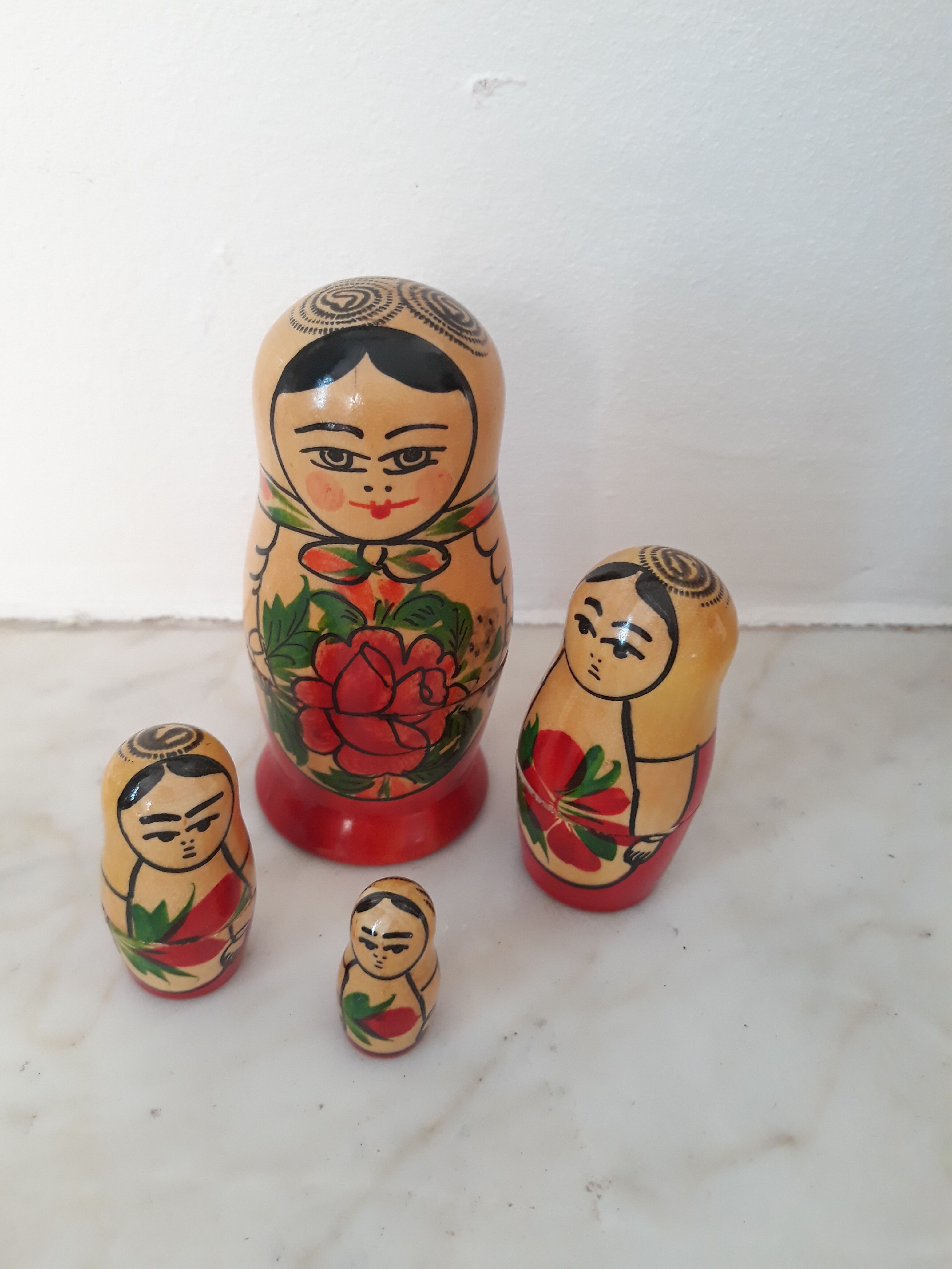 Vintage matriochka Russian dolls