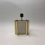 Lampe de table miroir en laiton années 1970 Vintage Hollywood Regency