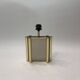 Lampe de table miroir en laiton années 1970 Vintage Hollywood Regency
