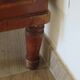 Small chest of drawers - Half-moon table - Louis XVI style - Elm burr veneer - Pla