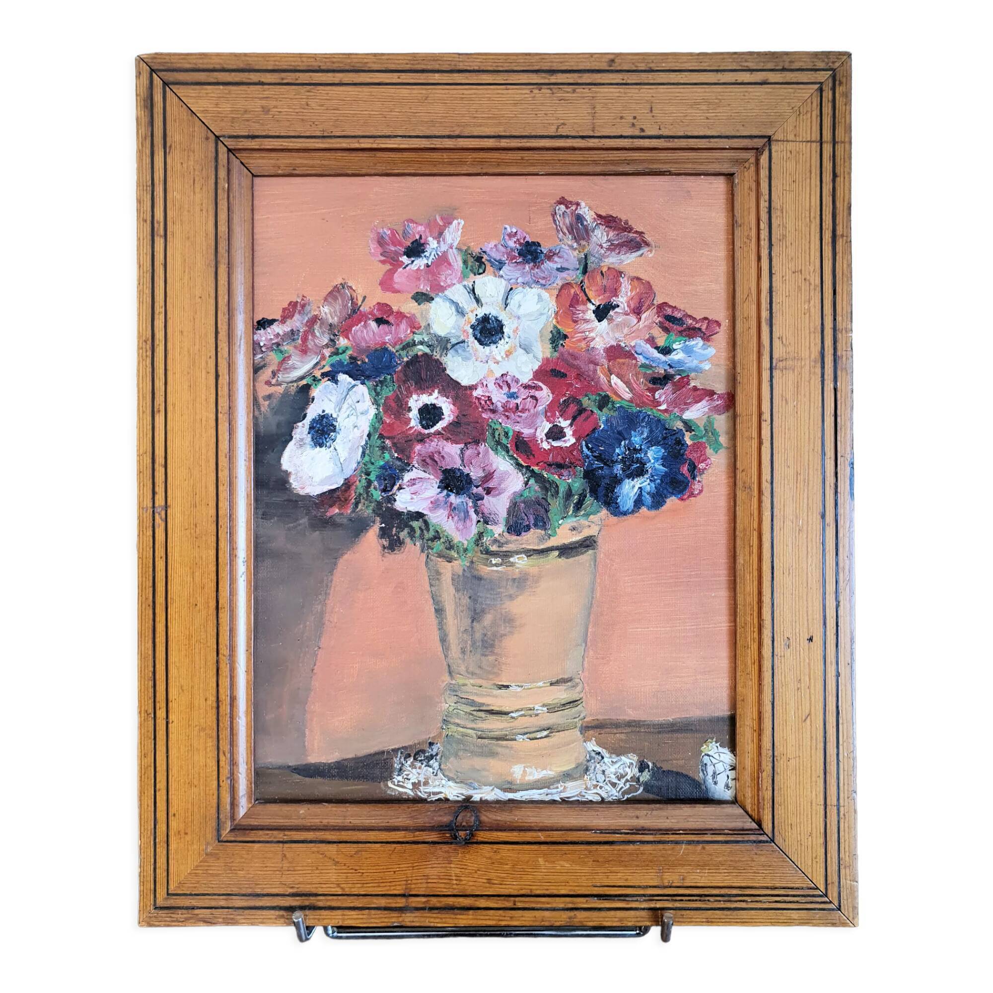 Peinture à l’huile bouquet de fleurs
