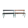 School benches with backrest