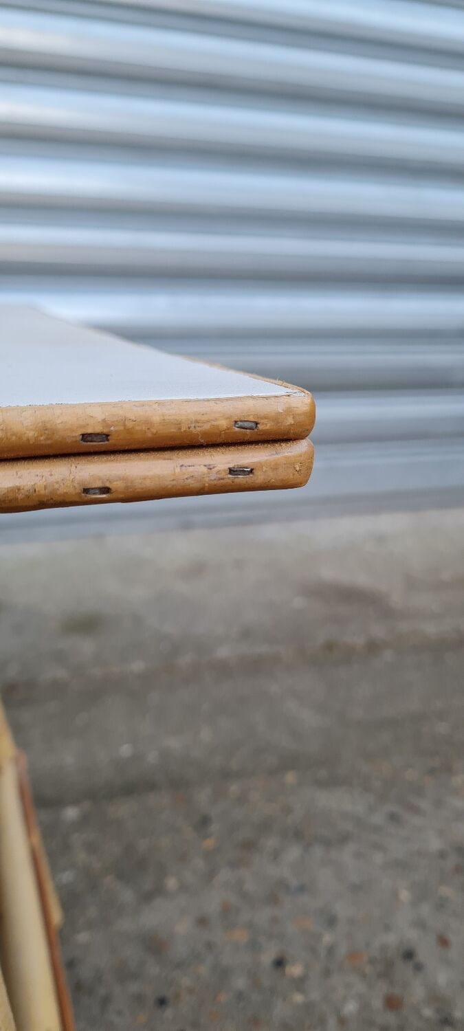 Rattan coffee table 50s