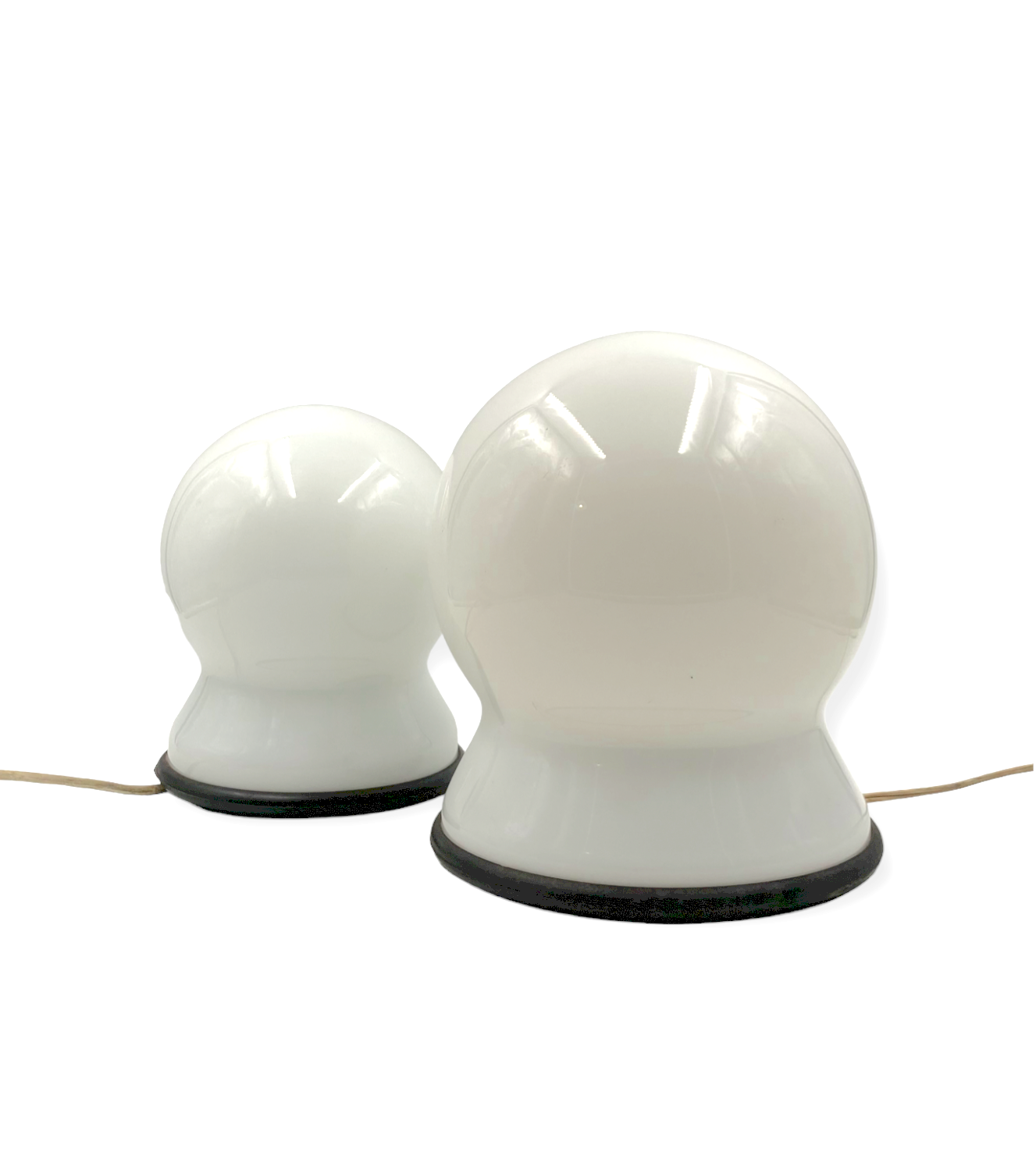 Sergio Asti, Set of 2 "Scafandro" Table Lamps, Candle, Italy 1970s