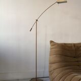 Vintage brass reader lamp, 1960