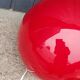 Wofi Leuchten red glass ball lamp from the 90s