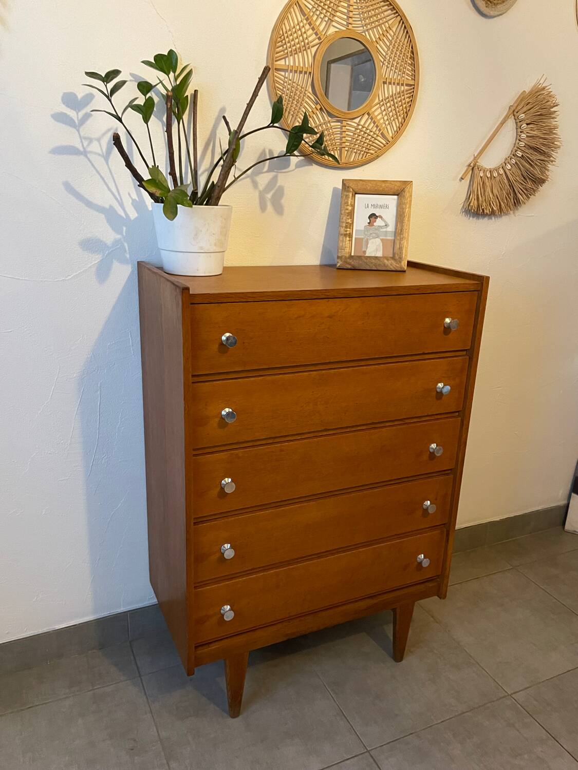Vintage 1960s chest of drawers/dresser