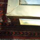 Table basse en laiton verre et miroir 1960/1970