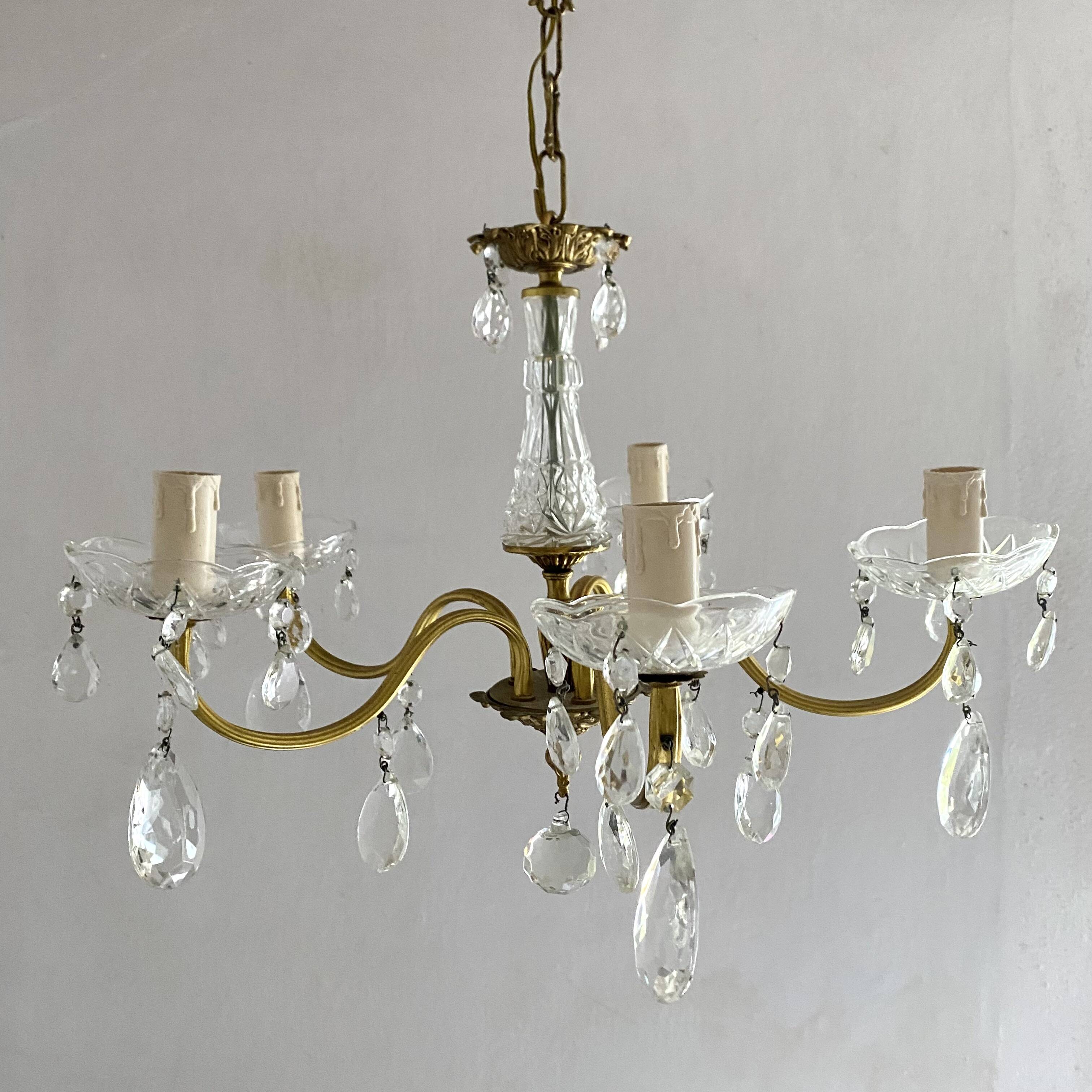 5-light tassel chandelier